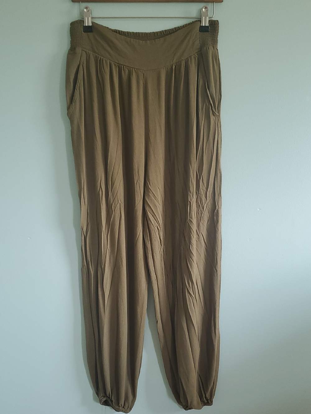 SO Olive Green Relaxed Harem Jogger Pants